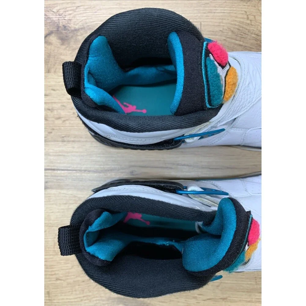 Jordan 8 Retro South Beach 2018 Sneaker Shoes 305381-113 White Turbo Green 8.5